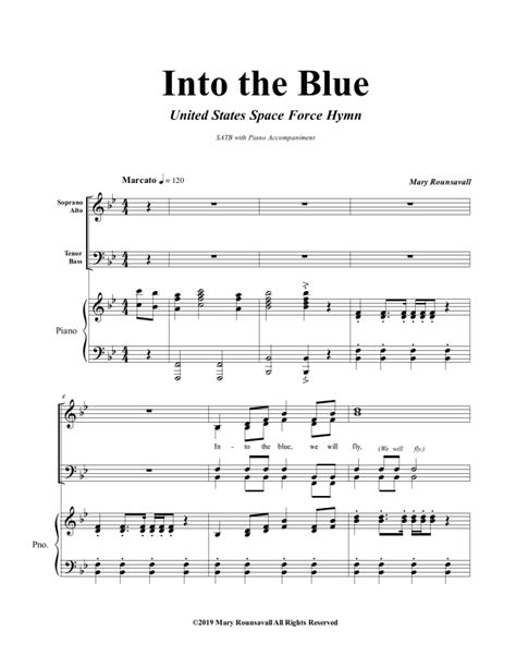 US SPACE FORCE HYMN (Into The Blue) (Hymn Style)